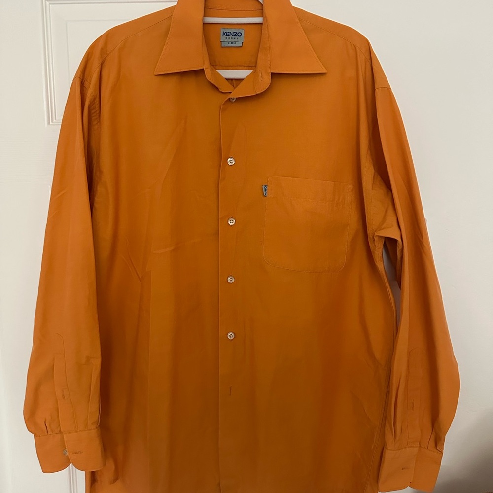 Kenzo Vibrant Orange Long Sleeve Shirt